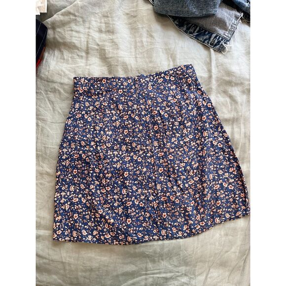 NWOT Madewell Porch Side-Button Mini Skirt in Summer Vines - sz 0 - Picture 4 of 7